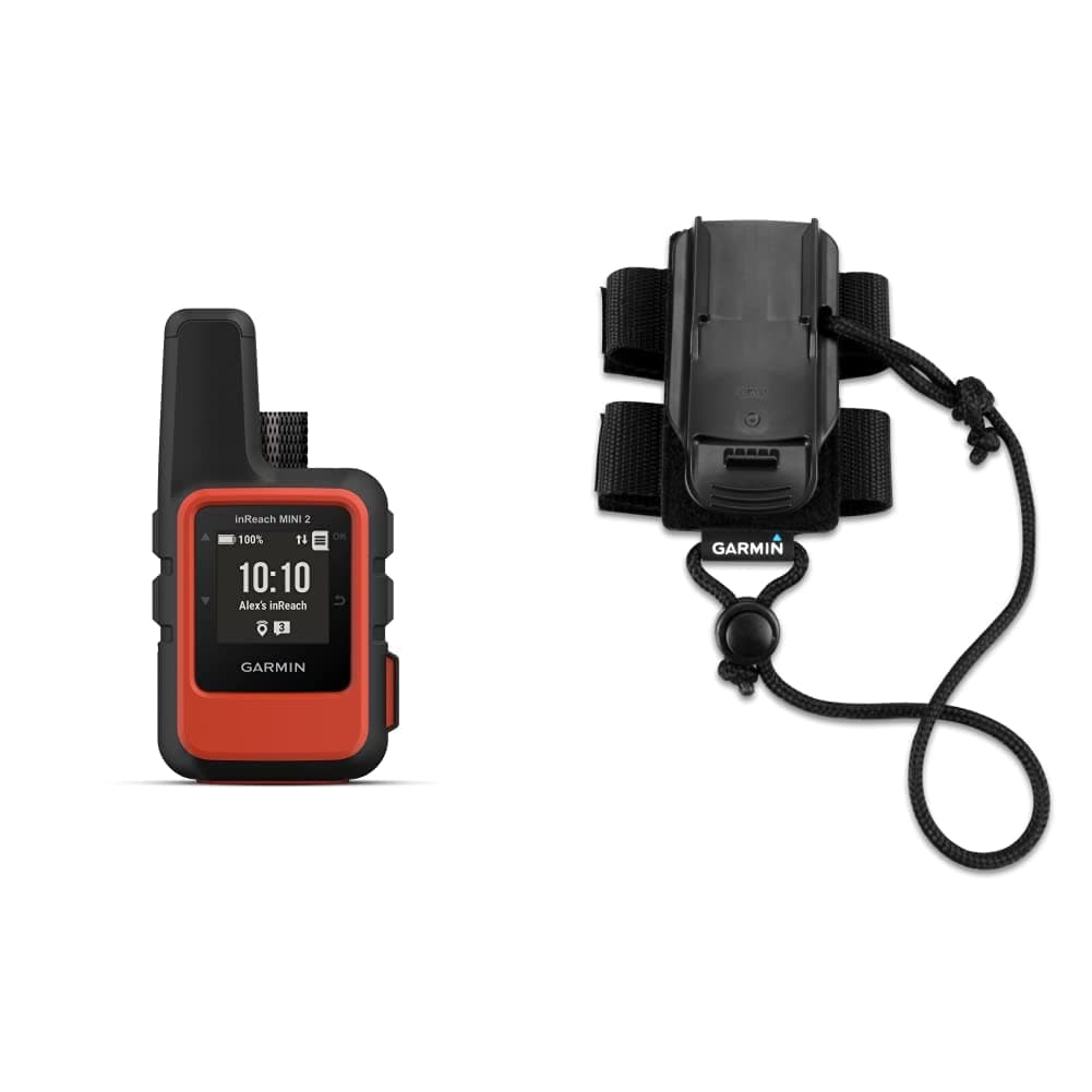 Garmin inReach Mini 2 Comunicador satelital ligero y compacto, paquete con accesorio de sujeción