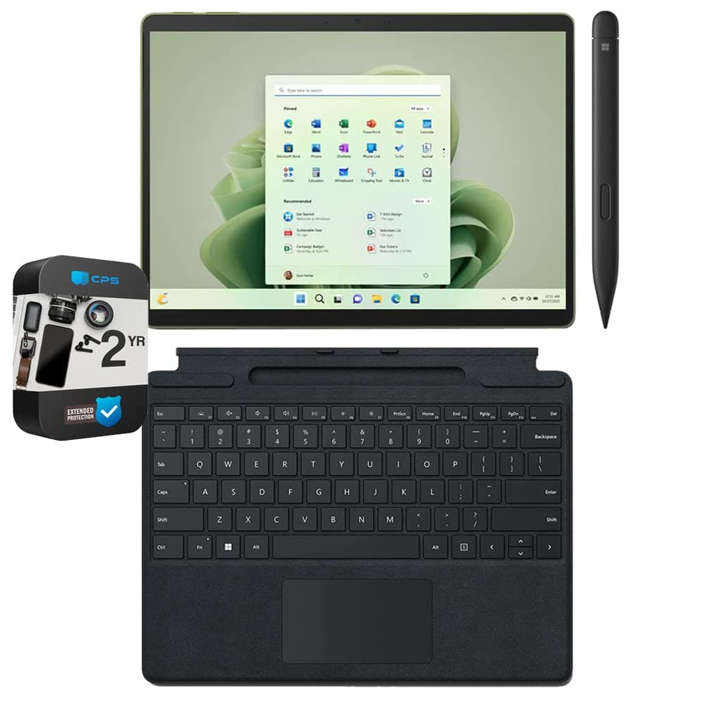 Microsoft Surface Pro 9 QEZ00052 Tablet 13" Táctil Intel i5 8GB/256GB Forest + Teclado Surface Pro + Surface Slim Pen 2 + Protección 2 Años CPS E91MSQEZ00052