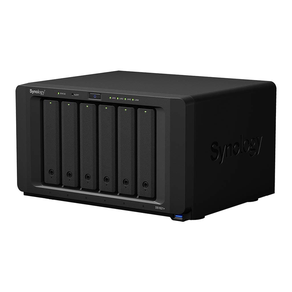Synology DiskStation DS1621+ Servidor NAS AMD Ryzen 2.2GHz, 4GB RAM, 6 bahías, 48TB con 6x 8TB Seagate IronWolf