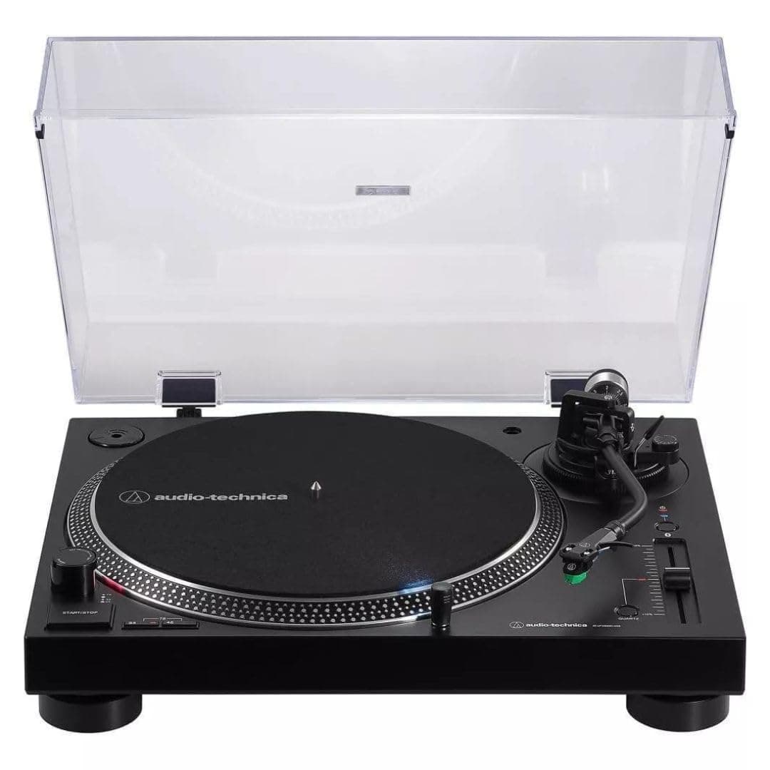 Audio-Technica AT-LP120XBT-USB tornamesa Bluetooth y USB, analógica, tracción directa, negro, bivolt 120/240V AT-LP120XBT-USB-BK