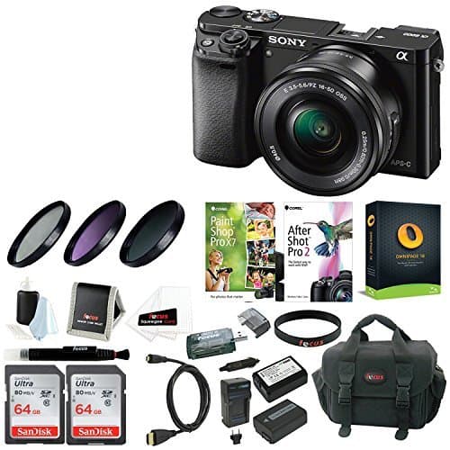 Sony Alpha a6100 Cámara Mirrorless APS-C de Lentes Intercambiables con Lente 16-50mm Negro Kit ILCE6000L/B