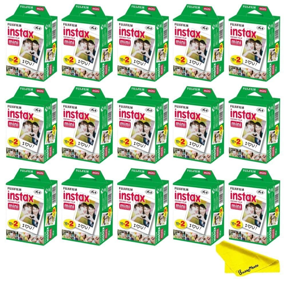 Fujifilm Instax Mini Película instantánea para cámara, Pack Doble, 300 hojas Fujifilm Instax Mini Twin Pack
