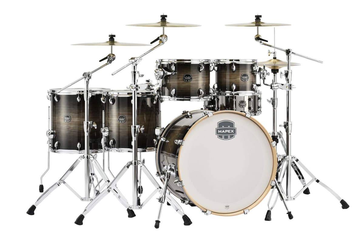 Mapex Armory Series Studioease batería 6 piezas set de cascos para estudio - Black Dawn AR628SCTK