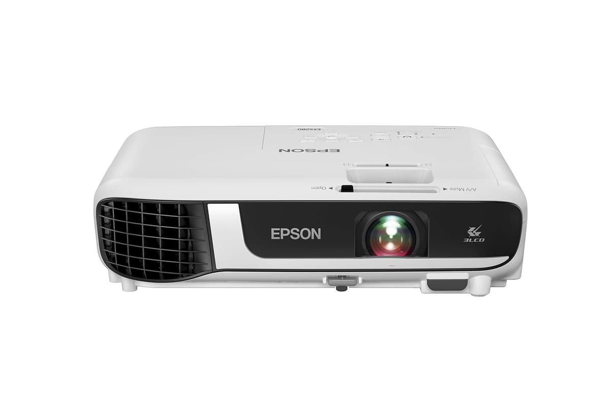 Epson EX5280 Proyector 3LCD XGA, 3,800 lúmenes color y blanco, HDMI, altavoz integrado, contraste 16,000:1