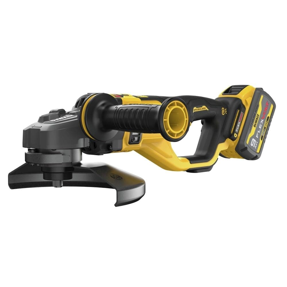 DEWALT 60V DCG460X2 Esmeriladora Angular Grande 7-9 Pulgadas Inalámbrica Kit con Baterías y Cargador