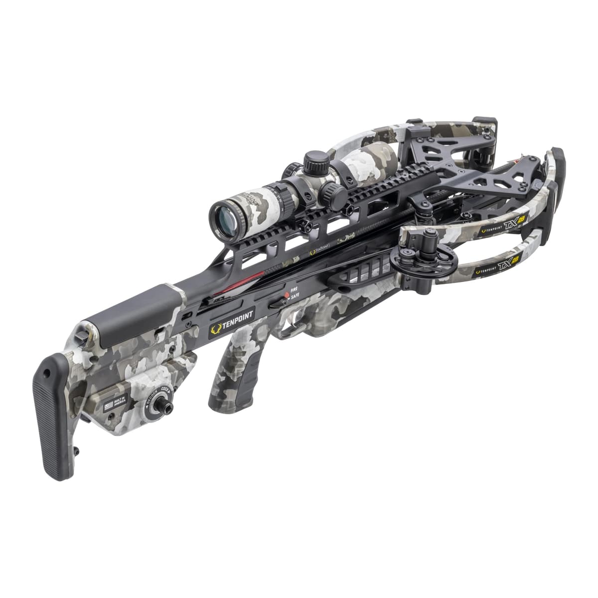 TenPoint Vektra TX 28 Ballesta 410 FPS, mira RangeMaster 100 yardas, ACUslide MAXX carga/descarga, gatillo TriggerTech CB25004-7849