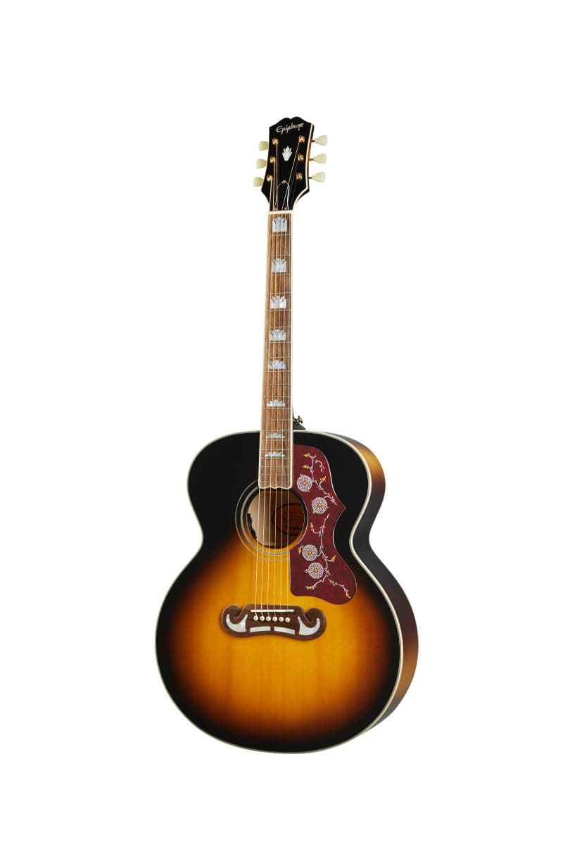 Epiphone Inspired by Gibson J-200 guitarra electroacústica jumbo, acabado Sunburst Vintage Envejecido Brillo IGMTJ200AVSGH1