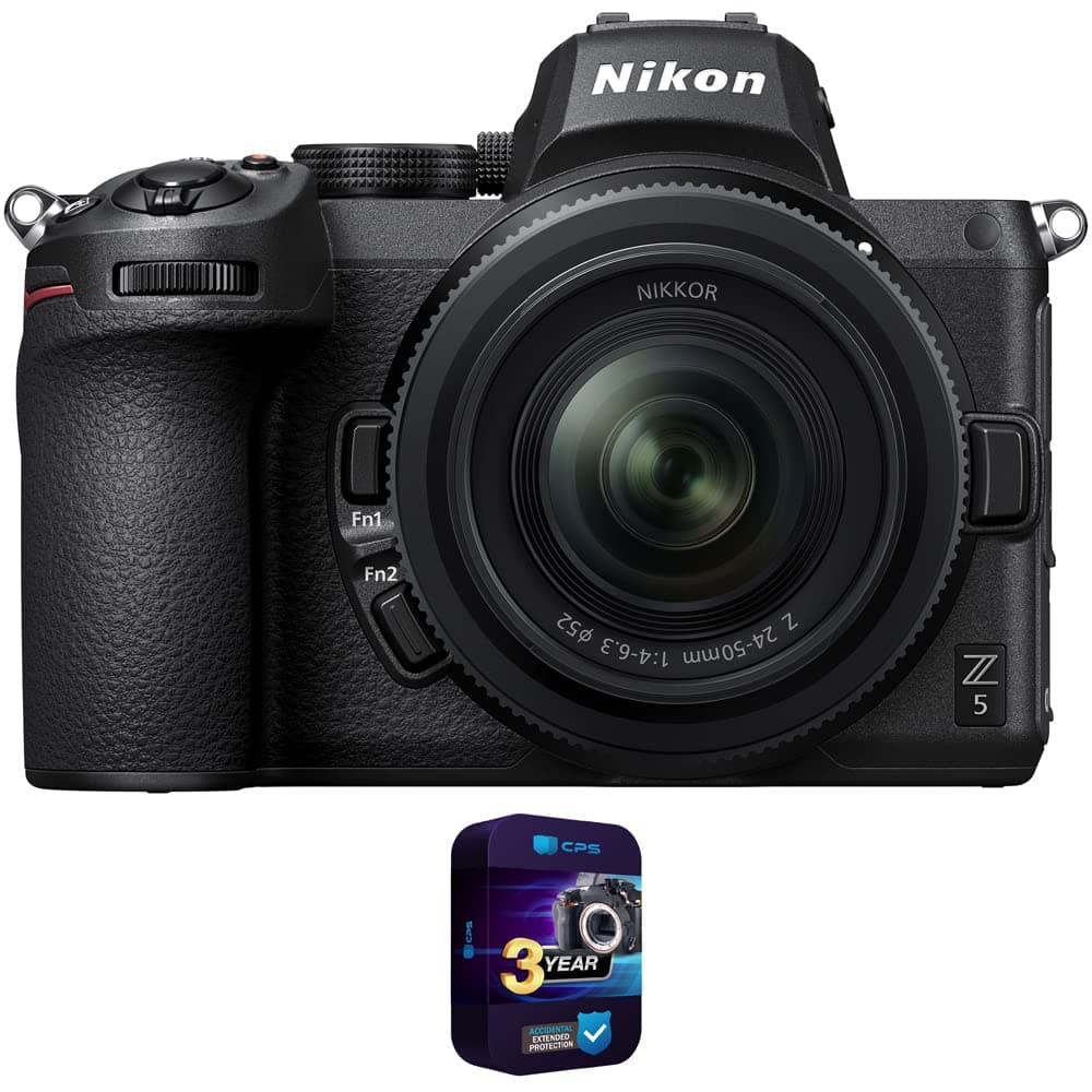 Nikon Z5 Cámara Mirrorless Full Frame FX 4K UHD Kit Lente 24-50mm f/4-6.3 + Pack Protección CPS 3 Años E93NKZ52450