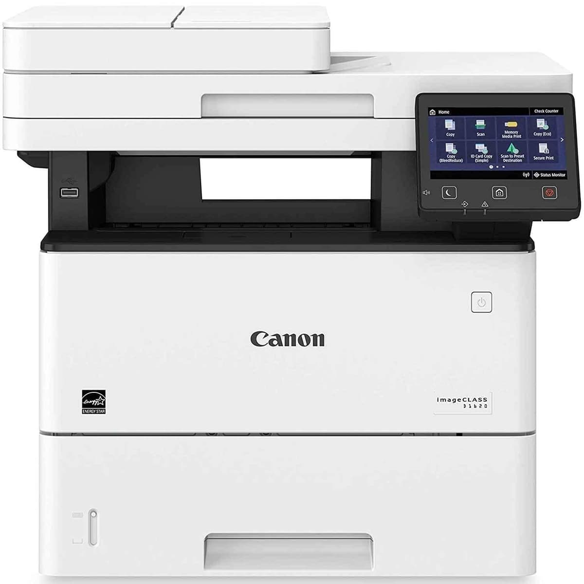Canon imageCLASS D1620 impresora láser monocromática dúplex inalámbrica multifunción con escáner, copiadora, ADF, 45 ppm, garantía 3 años, blanca 2223C024AA