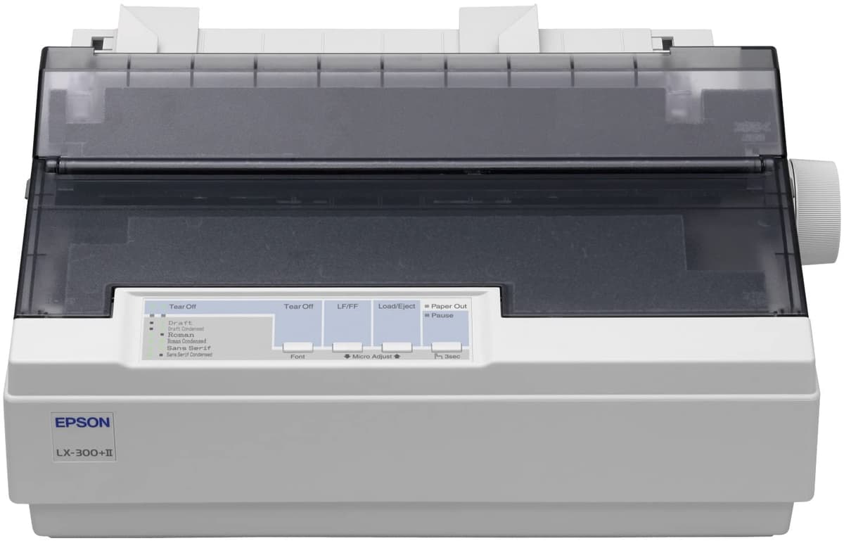 Epson LX-300+ II Impresora Matricial de Matriz de Puntos para Formularios Continuos, PN C11C640001