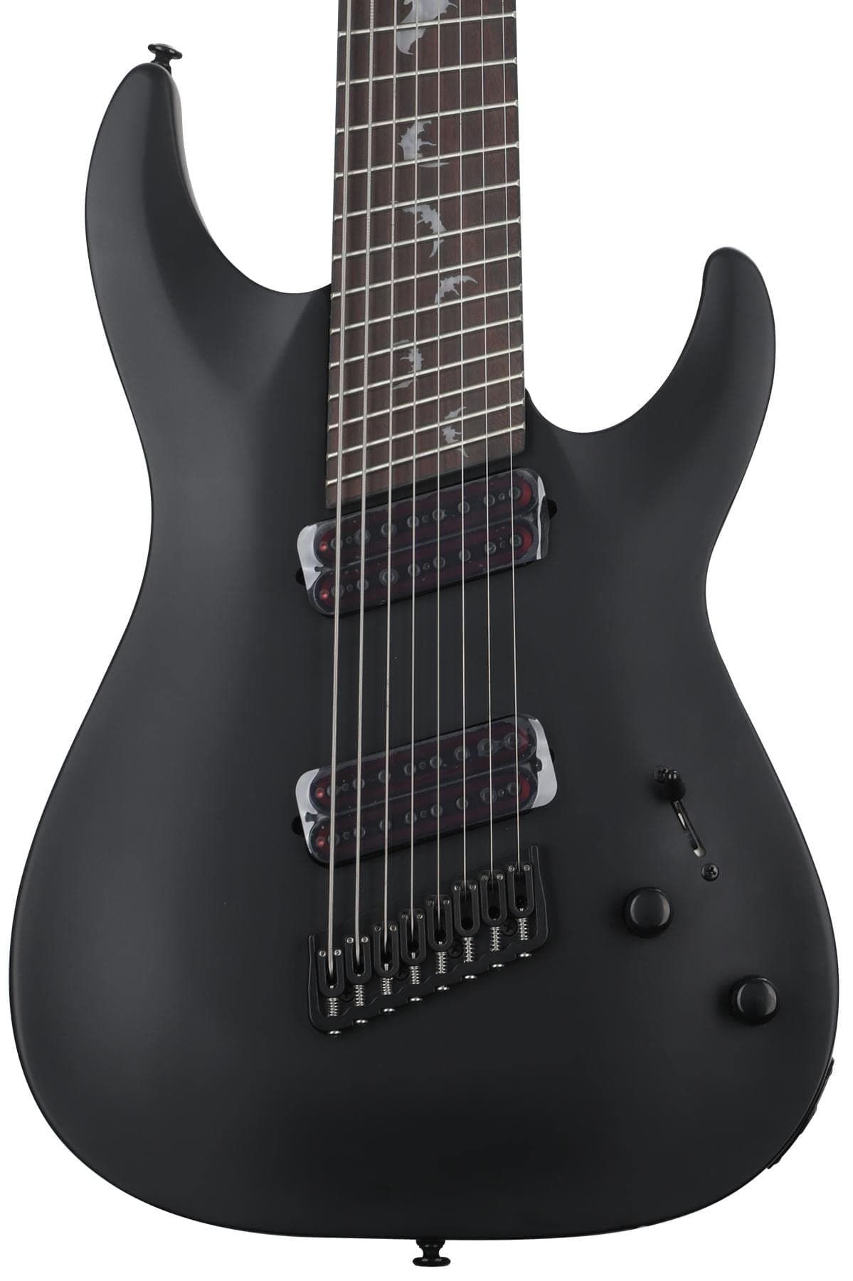 Schecter Damien-8 Multiscale guitarra eléctrica de 8 cuerdas multiescala - Negro Satinado 2477