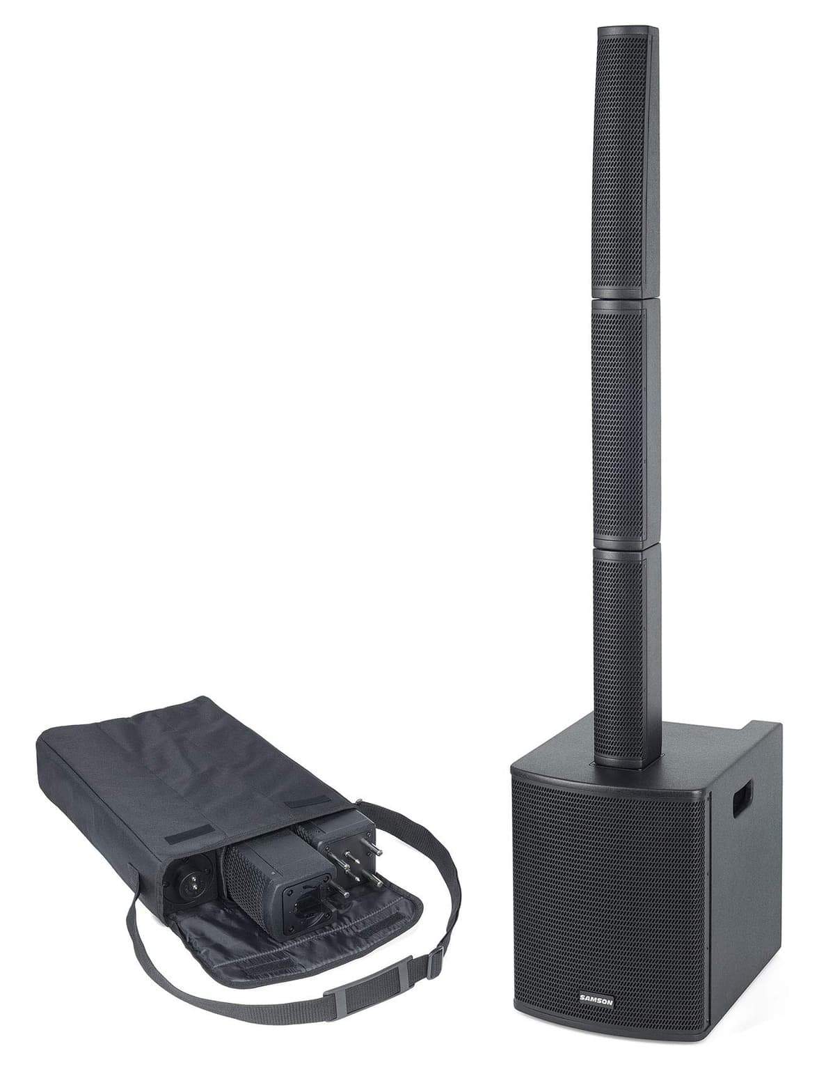 SAMSON Resound VX8.1 sistema de columna portátil todo en uno, PA array, altavoz amplificado para eventos y música