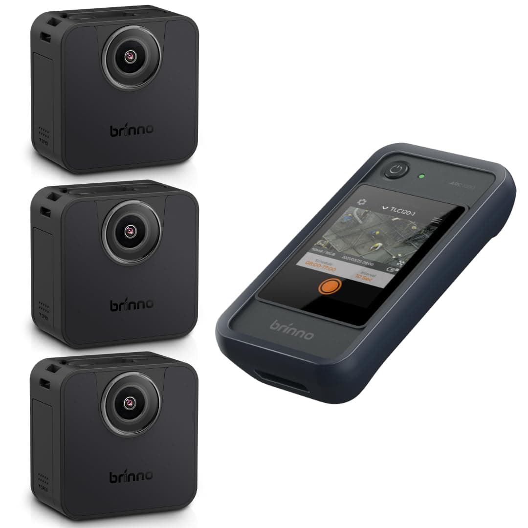 Brinno BCC200-BLE Kit Cámara Time Lapse con ARC100 y 3 TLC200PRO-BLE, control BLE, paquete profesional BCC200BLE-ARC-Controller Bundle-3