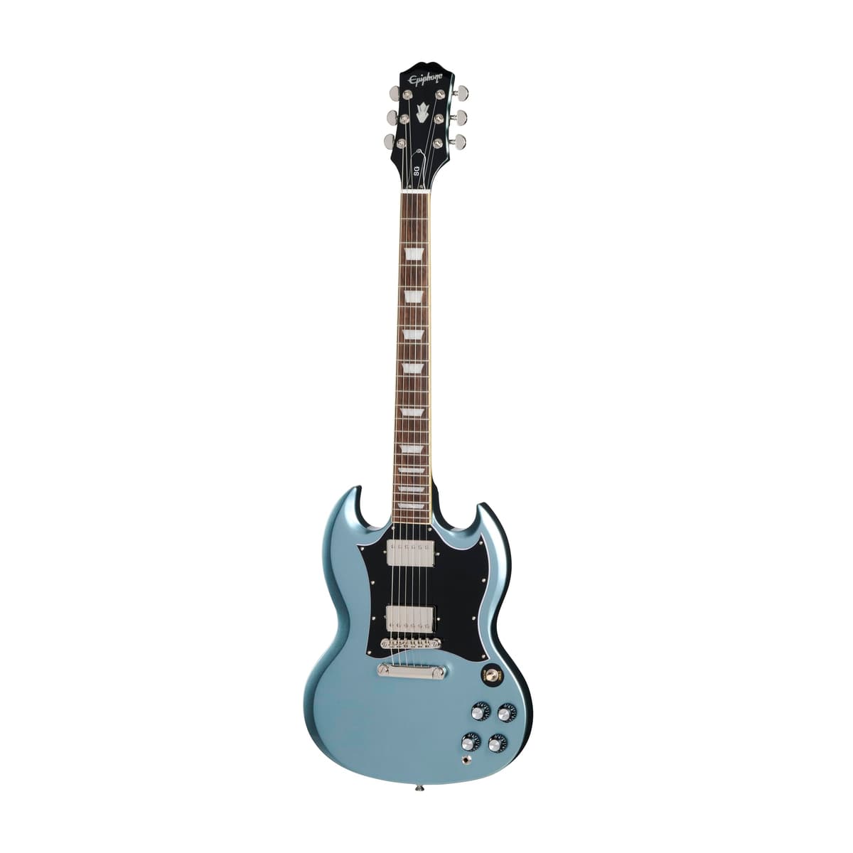 Epiphone Inspired by Gibson SG Standard guitarra eléctrica, Pelham Blue con funda acolchada EIGSGSPENH1