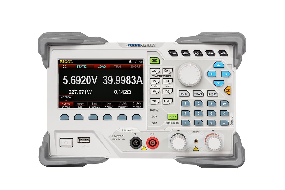 Rigol DL3021A Carga Electrónica DC Programable 150V 40A 200W, 30kHz, resolución 0.1mV/0.1mA