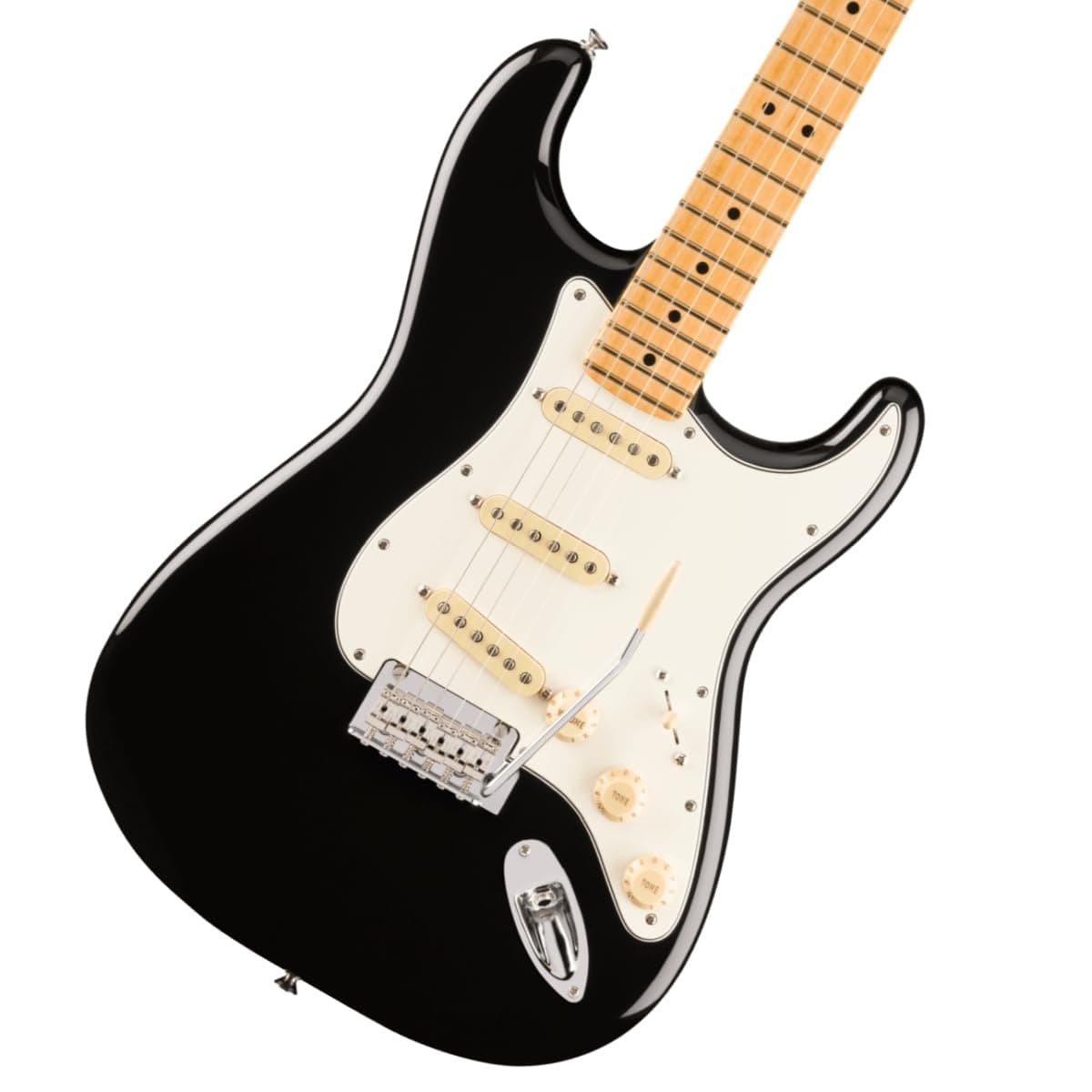 Fender Player II Stratocaster Guitarra Eléctrica, Diapasón de Arce, Negra PLAIISTMNBLK