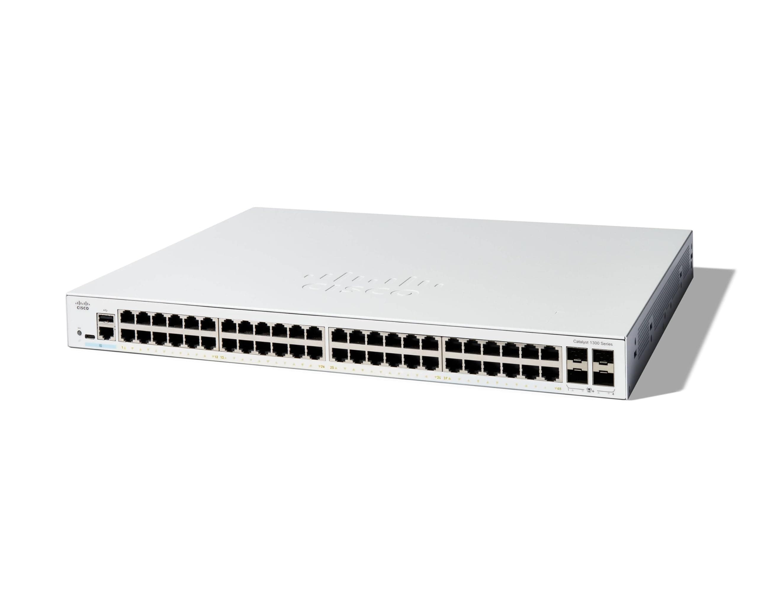 Cisco Catalyst C1300-48T-4X switch gestionado 48 puertos Gigabit Ethernet, 4x10G SFP+, garantía limitada de por vida