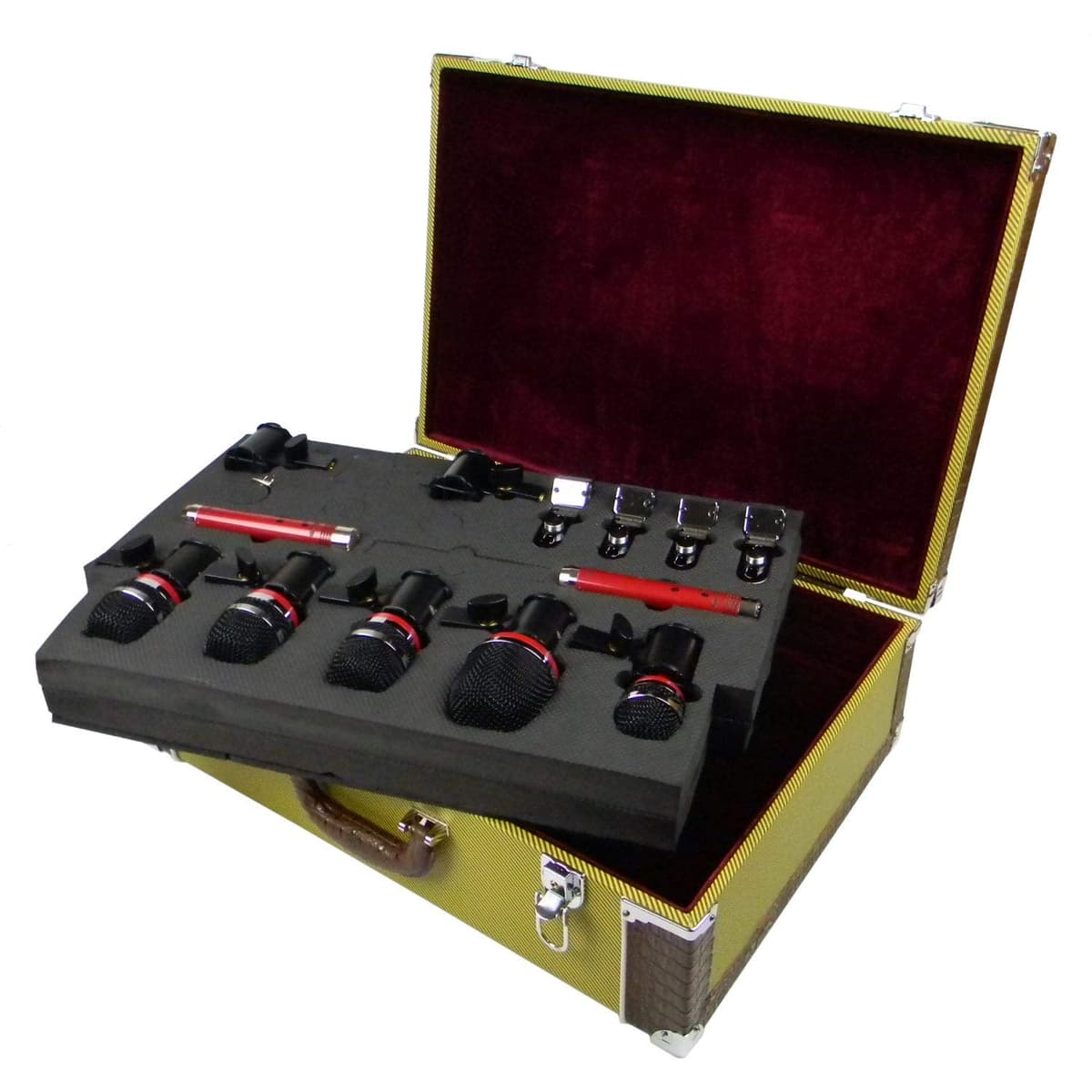 Avantone Pro CDMK-7 Kit de micrófonos para batería 7 piezas, set profesional para estudio y escenario