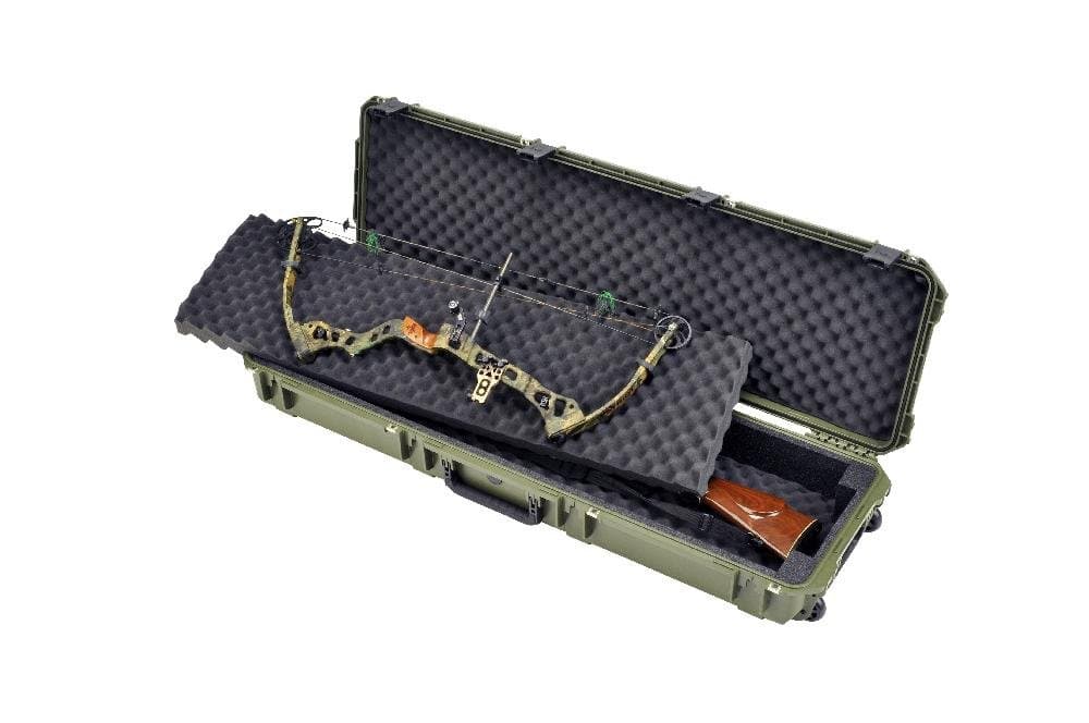 SKB iSeries 3i-5014-DB-M estuche rígido doble arco/fusil 49.5” impermeable resistente a impactos color verde OD