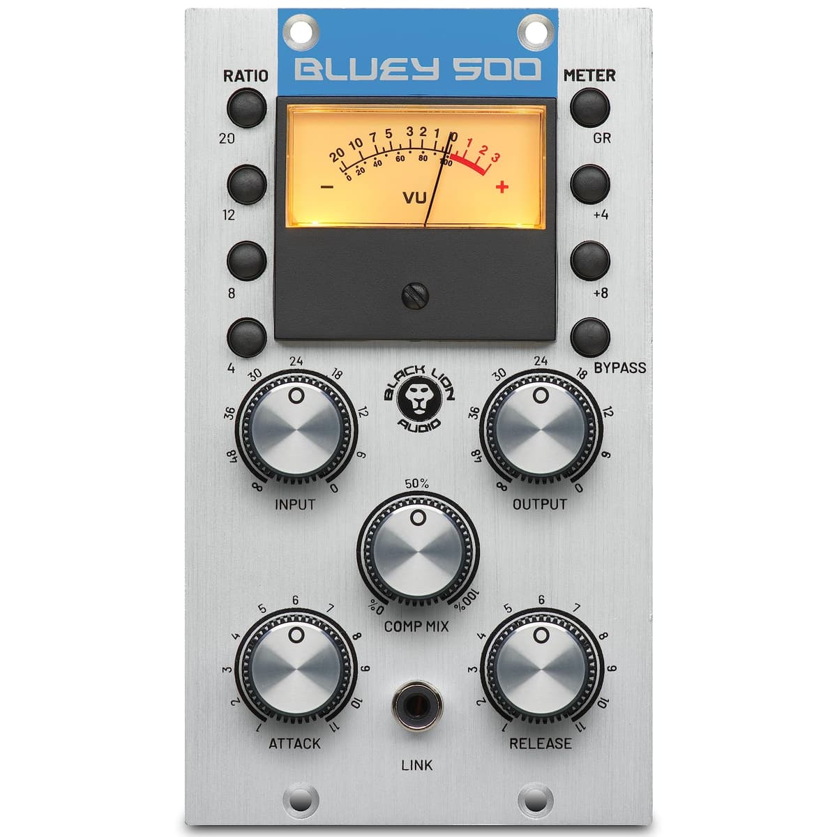 Black Lion Audio Bluey 500 Compresor FET Limitador Módulo Serie 500 estilo 1176 para estudio y grabación