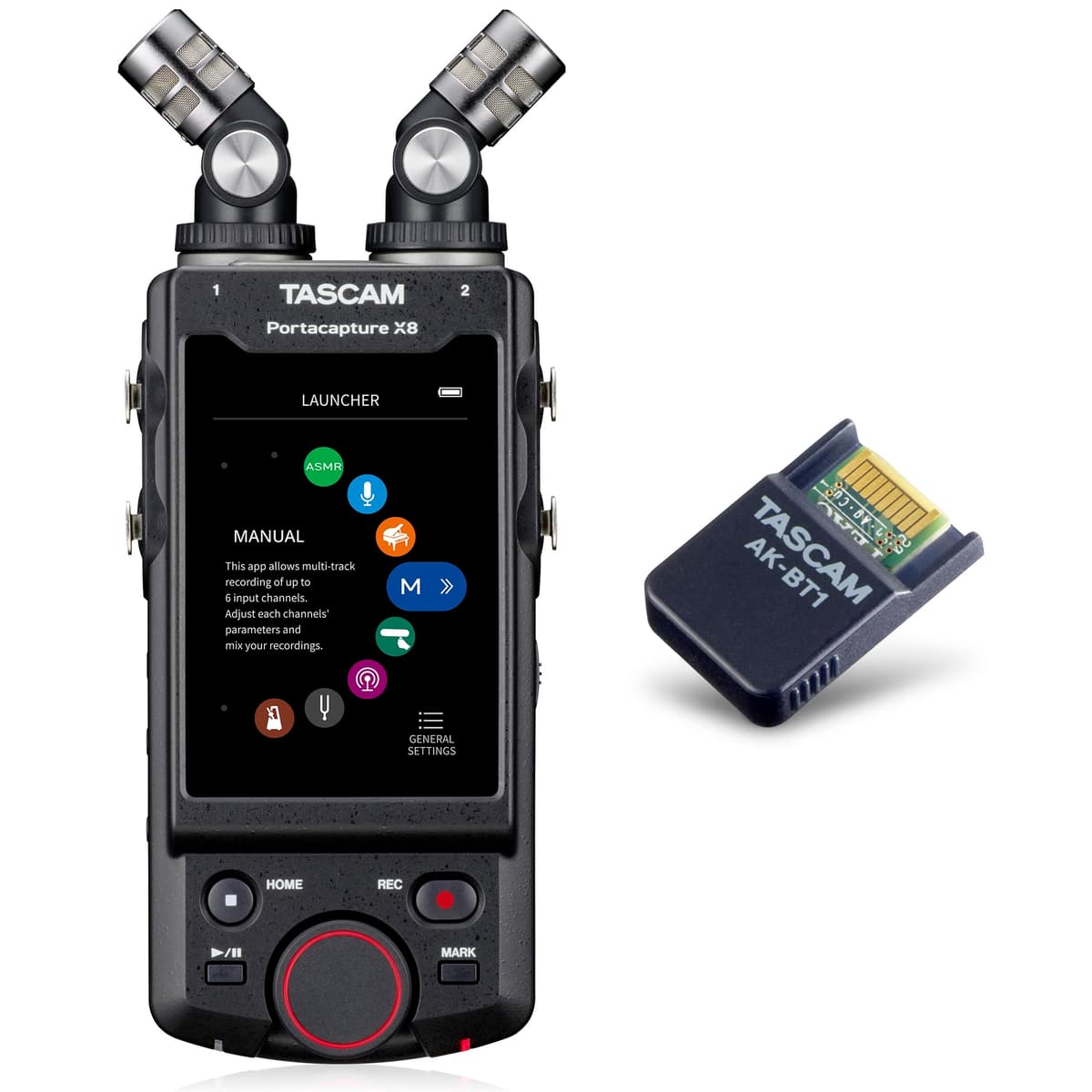 Tascam Portacapture X8 grabadora portátil multicanal con adaptador Bluetooth - kit