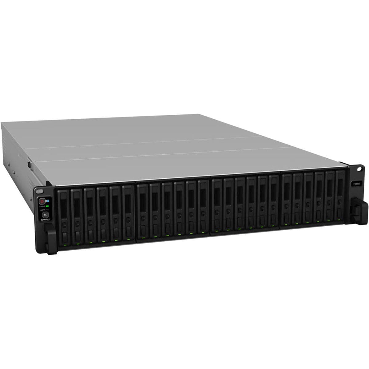 Synology FlashStation FS3600 NAS 24 bahías all-flash, sin discos, 16GB DDR4, servidor de almacenamiento en rack