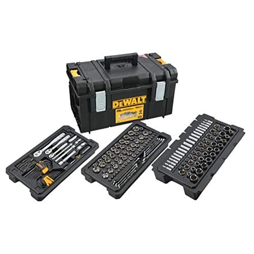 DEWALT ToughSystem DWMT45226H Juego de Herramientas Mecánicas 226 Piezas con Estuche, Llaves, Dados y Carraca