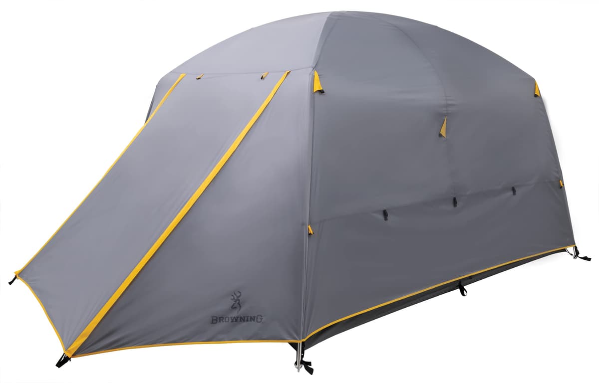 Browning Camping Glacier 5492736 Carpa 4 personas estilo cabaña autoportante con sobretecho de cobertura completa