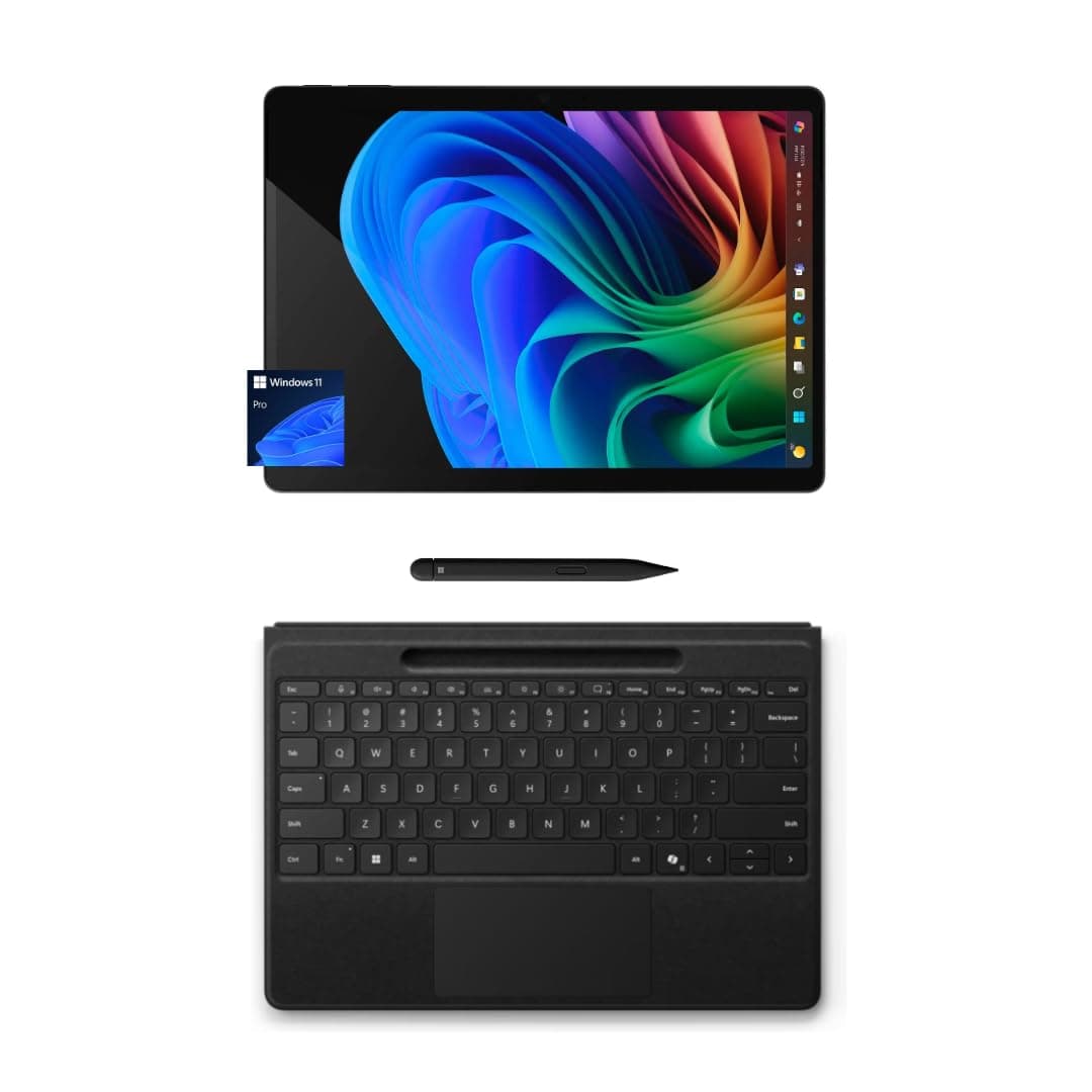 Microsoft Surface Pro 11 Copilot PC, 13'' 2.8K Tablet Táctil, Teclado Flex Negro y Slim Pen, 16GB RAM, 2TB SSD, Wi-Fi, Windows 11 Pro, Negro
