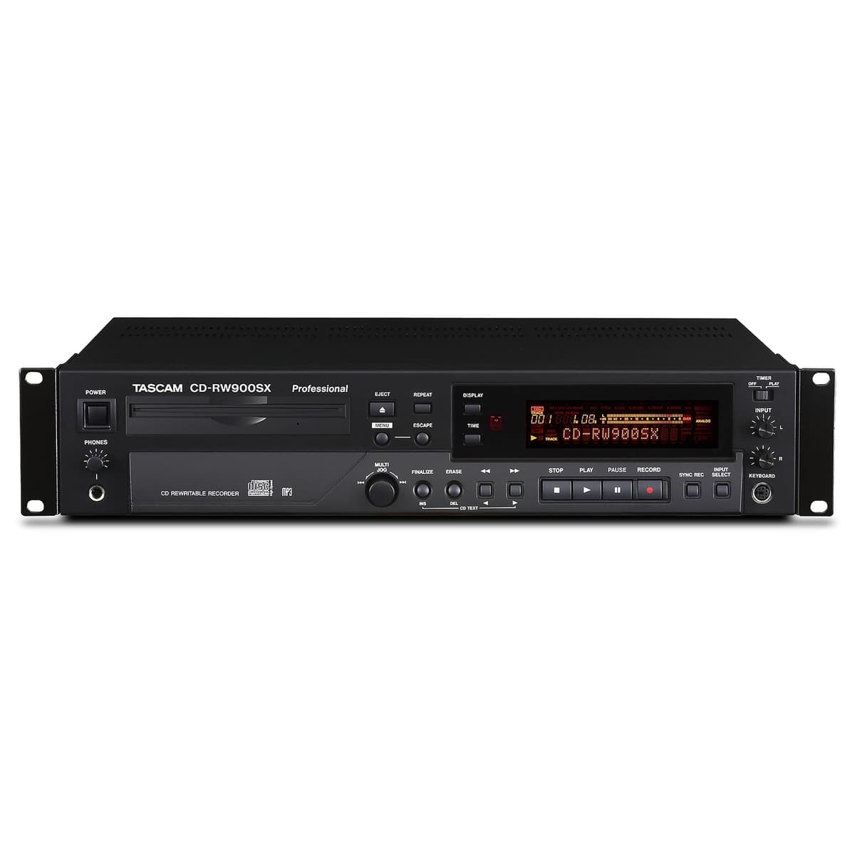 Tascam CD-RW900SX Grabadora de CD de audio, color negro