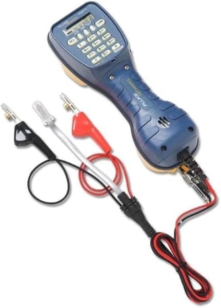 Fluke Networks TS52 PRO teléfono de prueba con pinzas Bed-of-Nails en ángulo, negro (52801RJ9)
