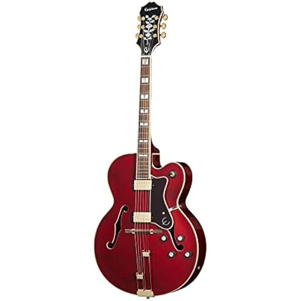 Epiphone Broadway EOBDWWRGH1 guitarra eléctrica archtop de cuerpo hueco Wine Red con gig bag