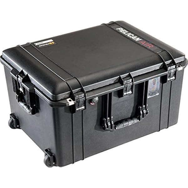 Pelican Air 1637 maletín rígido con espuma, negro, resistente e impermeable para protección de equipo