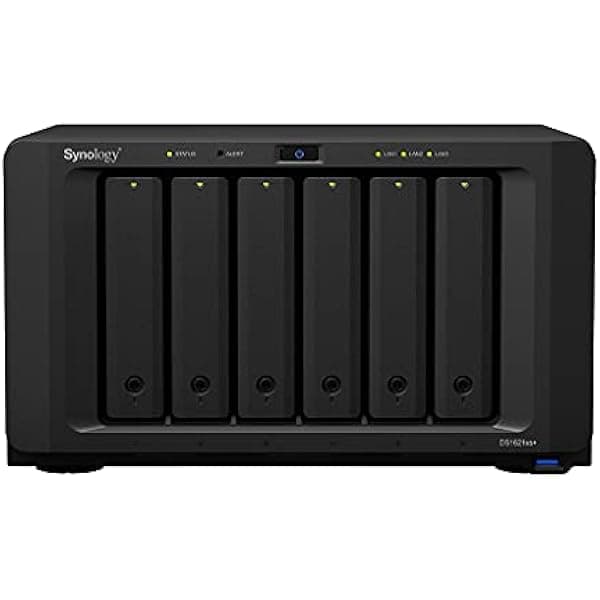 Synology DiskStation DS1621xs+ Servidor NAS CPU Xeon 2.2GHz, 32GB RAM, 60TB HDD, 1TB SSD NVMe M.2, 10GbE, Sistema DSM