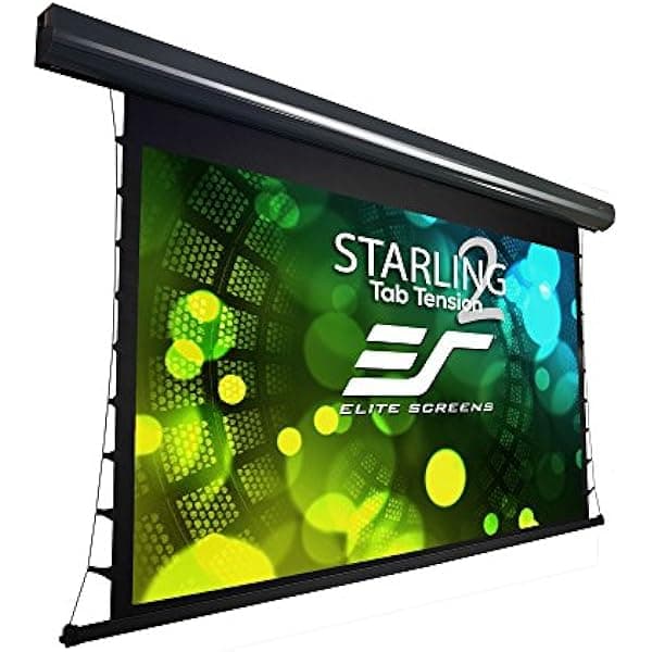 Elite Screens Starling Tab-Tension 2 STT100UWH2-E12 pantalla de proyección eléctrica motorizada tensada 100" 16:9 bajada de 12"