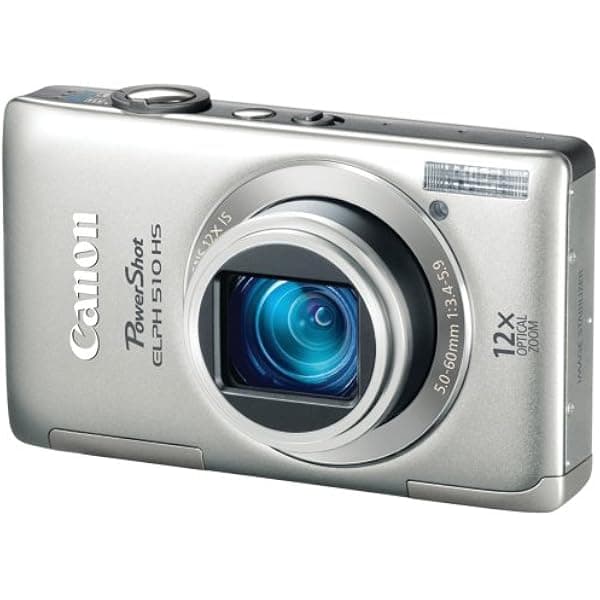 Canon PowerShot ELPH 510 HS Cámara digital 12.1 MP CMOS, video Full HD, lente ultra gran angular, color plata
