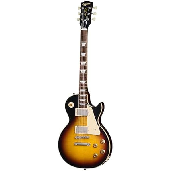 Epiphone Inspired by Gibson Custom 1959 Les Paul Standard guitarra eléctrica, Tobacco Burst, con estuche rígido