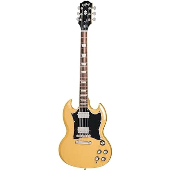 Epiphone Inspired by Gibson SG Standard guitarra eléctrica TV Yellow con funda