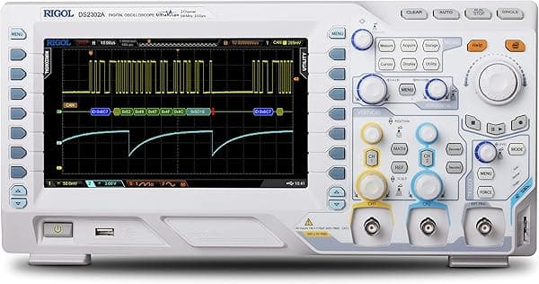 Rigol Serie DS2000A DS2302A Osciloscopio Digital 300 MHz de ancho de banda, 2 canales, 2 GSa/s, 56 Mpts de memoria