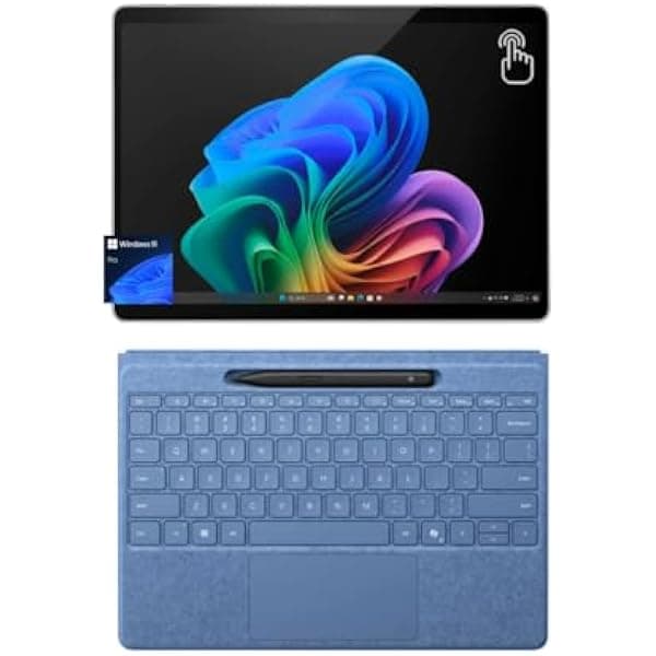 Microsoft Surface Pro 11 2-en-1 OLED táctil 13” Snapdragon X Elite, 16GB RAM, 512GB SSD, Windows 11 Pro, Teclado Sapphire Flex y Slim Pen, Copilot+