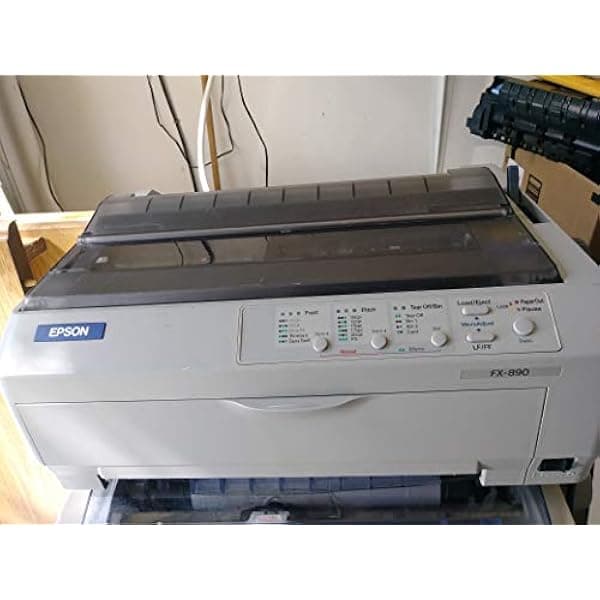 Epson FX-890 impresora matricial 9 pines para facturas, formato estrecho, interfaces USB y paralelo, C11C524001