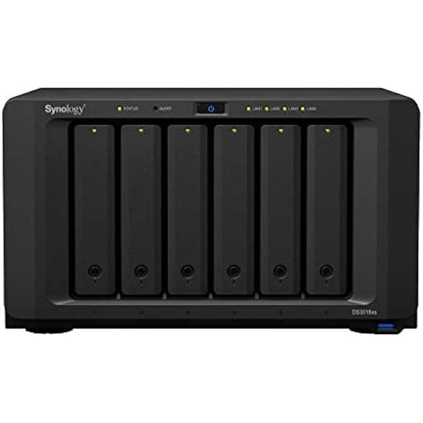 Synology DiskStation DS3018xs Servidor NAS Torre, Intel Pentium D1508 Dual-Core, 32GB DDR4, SSD 4TB, HDD SATA 32TB, Software DSM