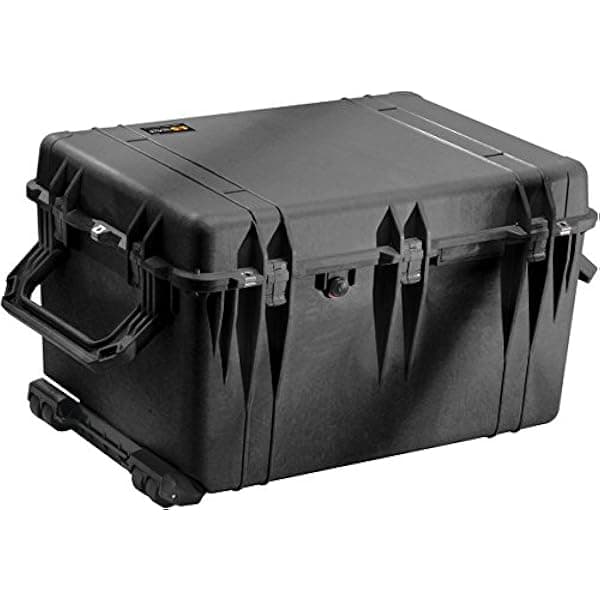 Pelican Case 1660 con divisores acolchados, maleta rígida estanca e impermeable para equipo - Negro