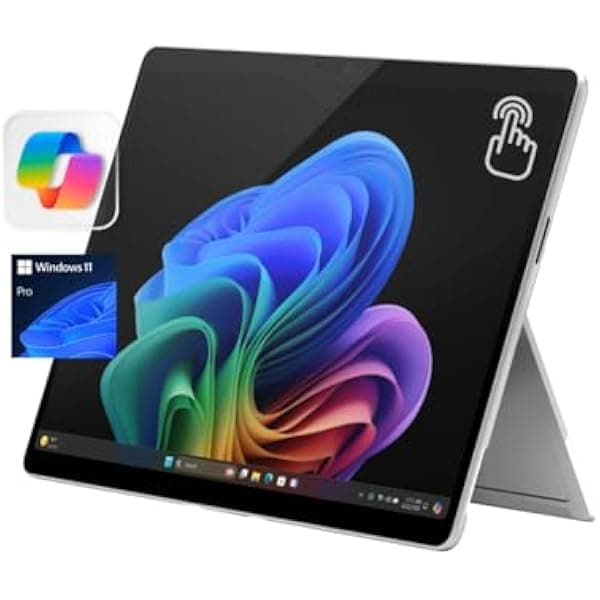 Microsoft Surface Pro 11 13” Copilot+ PC Tablet IA, táctil 120Hz 2880x1920, Snapdragon X Plus 10 núcleos, 16GB RAM, 2TB SSD, Wi-Fi, Win 11 Pro Platino