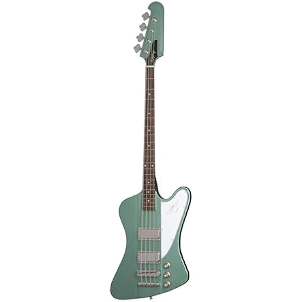 Epiphone Thunderbird '64 bajo eléctrico, Inverness Green, con funda