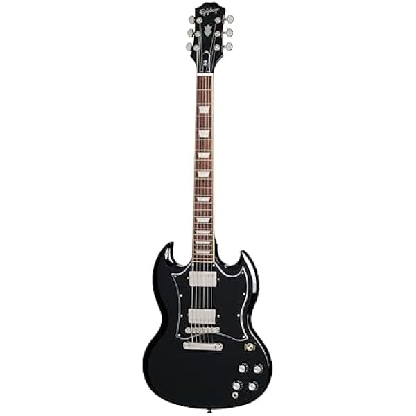 Epiphone SG Standard EIGSGSEBNH1 guitarra eléctrica Ebony (negro) con funda