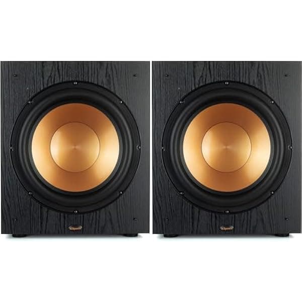 Klipsch Synergy Black Label SUB-120-BLACK par de subwoofers negros (2020) para home theater