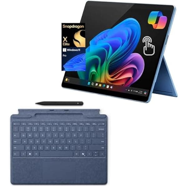 Microsoft Surface Pro 11 2 en 1 OLED 13" Snapdragon X Elite 12 núcleos 16GB RAM 512GB SSD Win 11 Pro con Teclado Pro y Slim Pen Copilot+ Zafiro