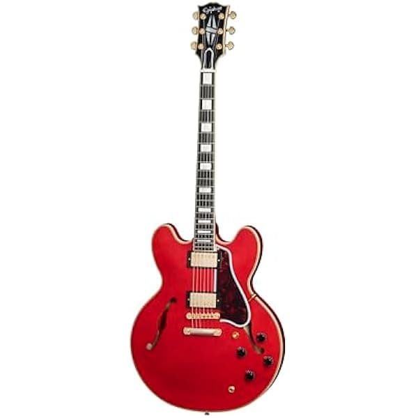 Epiphone Inspired by Gibson Custom 1959 ES-355 guitarra eléctrica semi-hollow rojo cereza con estuche rígido