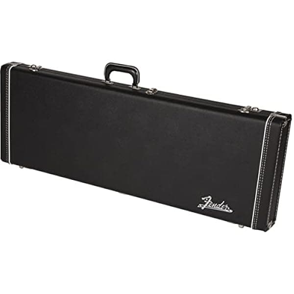 Fender Deluxe 996112406 Estuche rígido negro para guitarras Jaguar, Jazzmaster, Venus, Toronado y Jagmaster